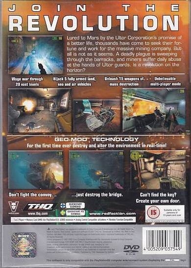Red Faction - PS2 - Platinum (Genbrug)